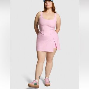 Pink Tennis corset and skirt set L/XL